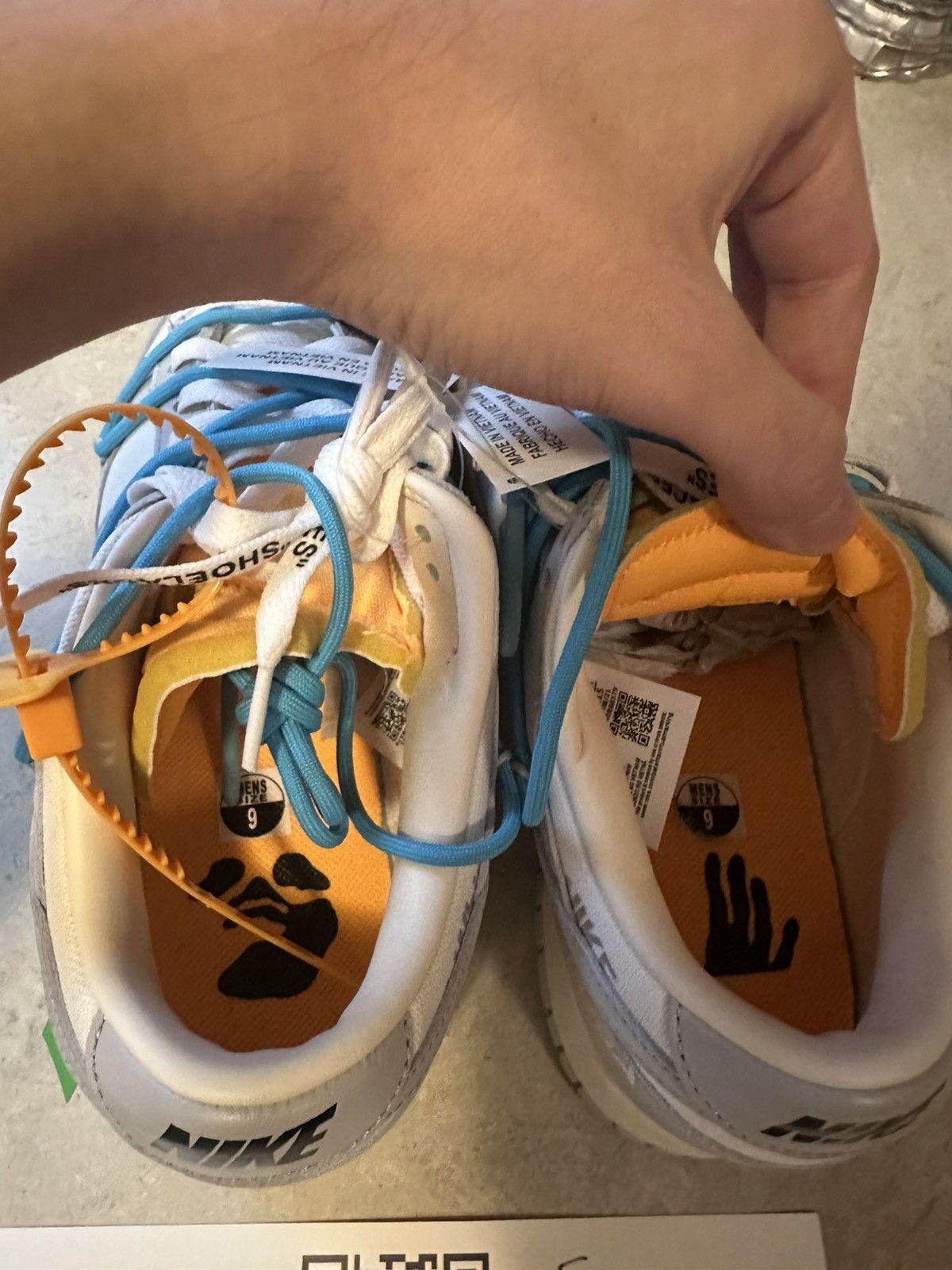 Nike × Off-White Off-white Nike Dunk Low Lot 02 Size US 9 / EU 42 - 7 Thumbnail