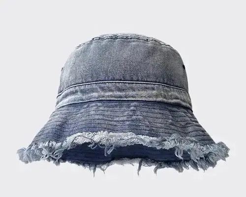 Other Utility grunge washed denim frayed bucket hat Size ONE SIZE - 2 Thumbnail