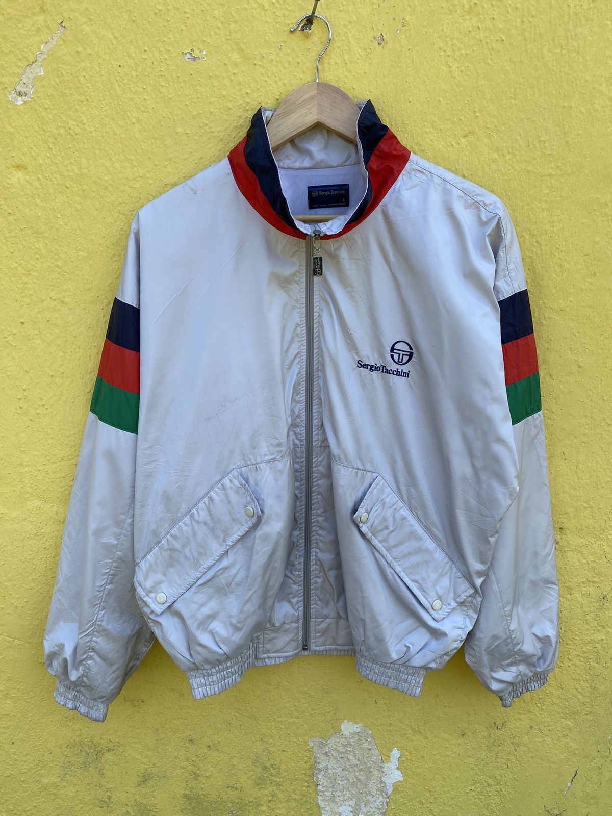 Sergio Tacchini × Vintage Vintage Sergio tacchini windbraker jacket Size US L / EU 52-54 / 3 - 1 Thumbnail
