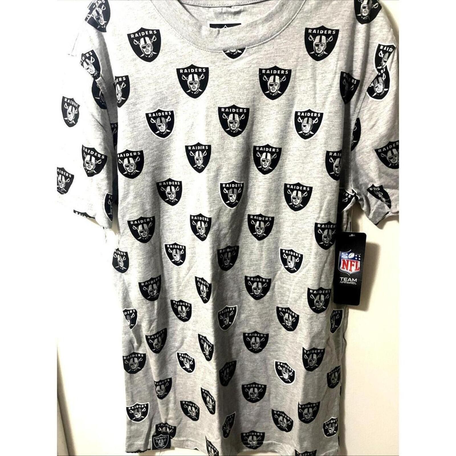 Other Small Men's NFL Las Vegas Raiders Multiple Shield Logo Shirt Size ONE SIZE - 1 Thumbnail