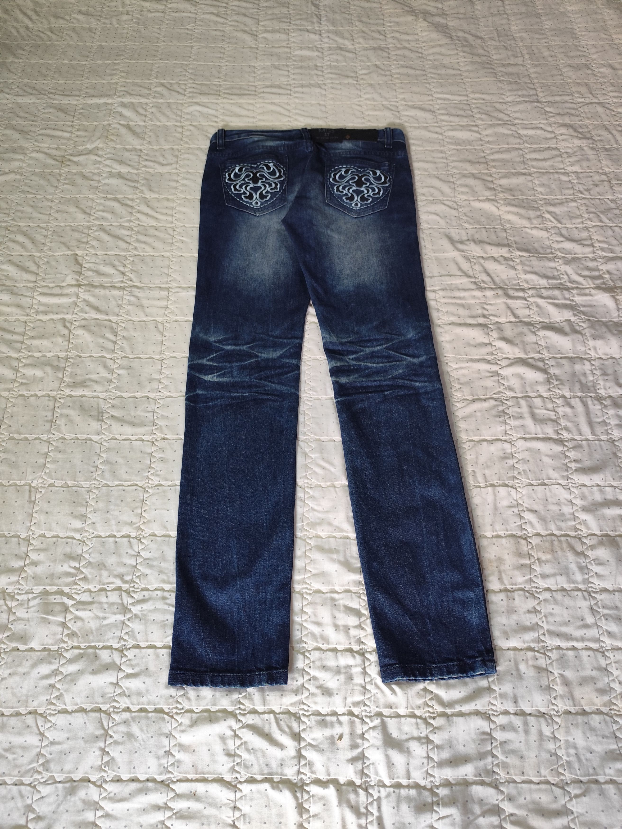 14th Addiction × Beauty Beast × Japanese Brand Vintage MZ Marzo Embroidery Denim J016 Size 27" / US 4 / IT 40 - 8 Thumbnail