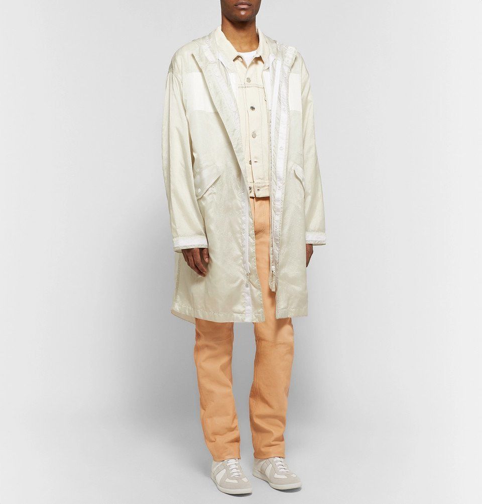 Helmut Lang o1tko11224 Oversized Transparent Parka Coat in Ivory Size US S / EU 44-46 / 1 - 2 Thumbnail