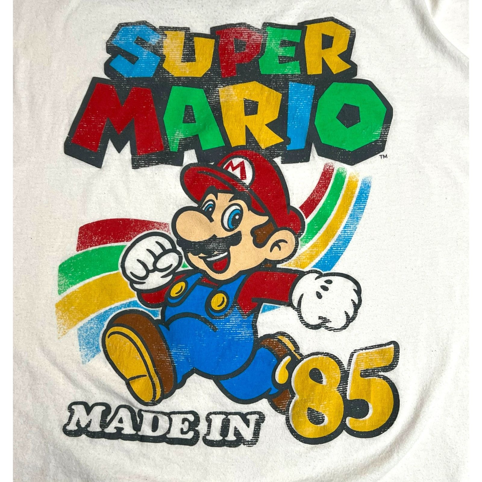 Nintendo Super Mario “Made in ’85” White T-Shirt XL Official Nintendo Size US XL / EU 56 / 4 - 3 Thumbnail
