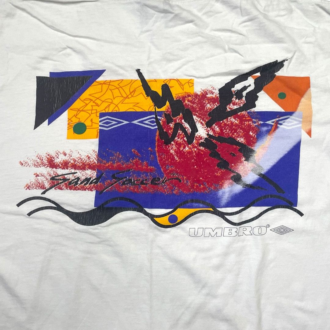 Vintage Vintage Umbro Sand Soccer Tee Size US XL / EU 56 / 4 - 2 Thumbnail