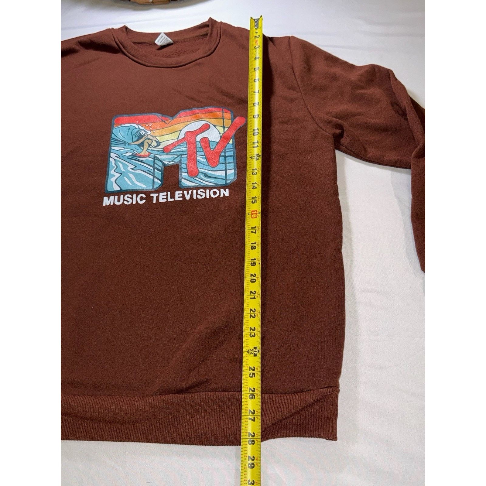 & Other Stories Mtv Long Sleeve Brown Crewneck Large Men Size US L / EU 52-54 / 3 - 4 Thumbnail