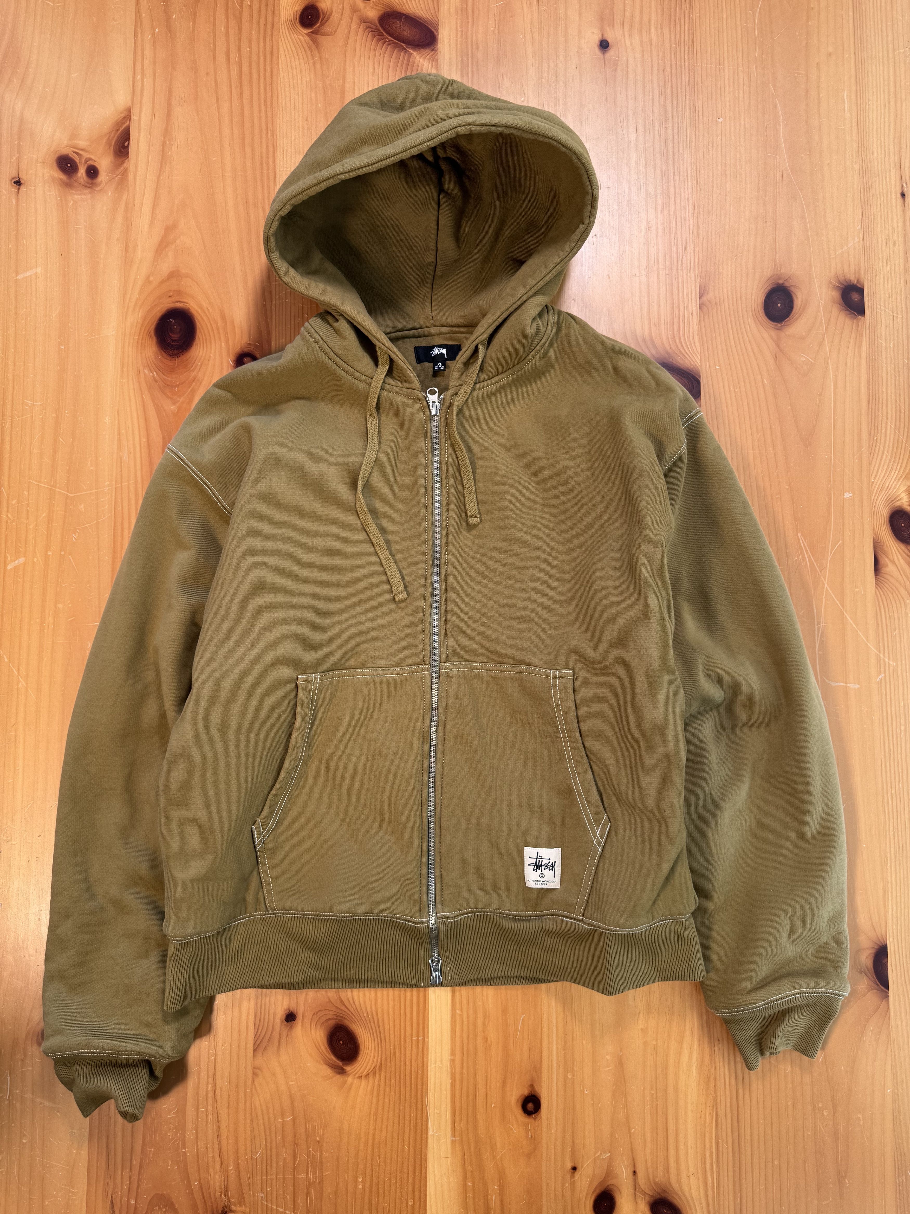 Stussy Double Layer Heavy Zip Up Hoodie