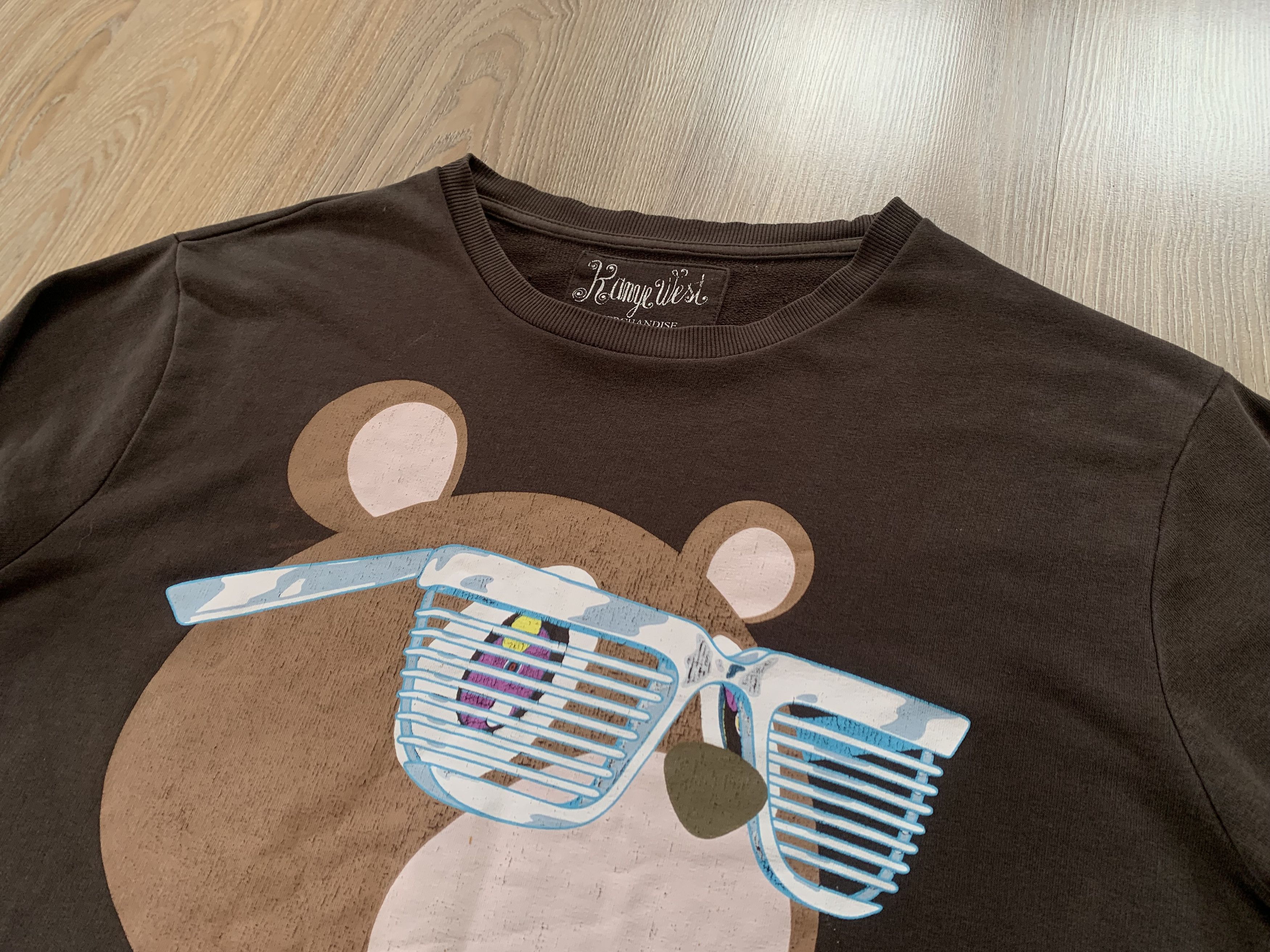 Kanye West Vintage Kanye West Takashi Murakami Bear Printed Sweatshirt Size US L / EU 52-54 / 3 - 4 Thumbnail