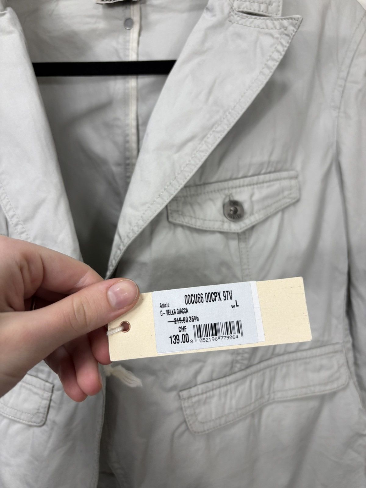 Diesel Diesel G-Velka NWT Women’s Grey Avant Garde Blazer Jacket Size L / US 10 / IT 46 - 10 Thumbnail