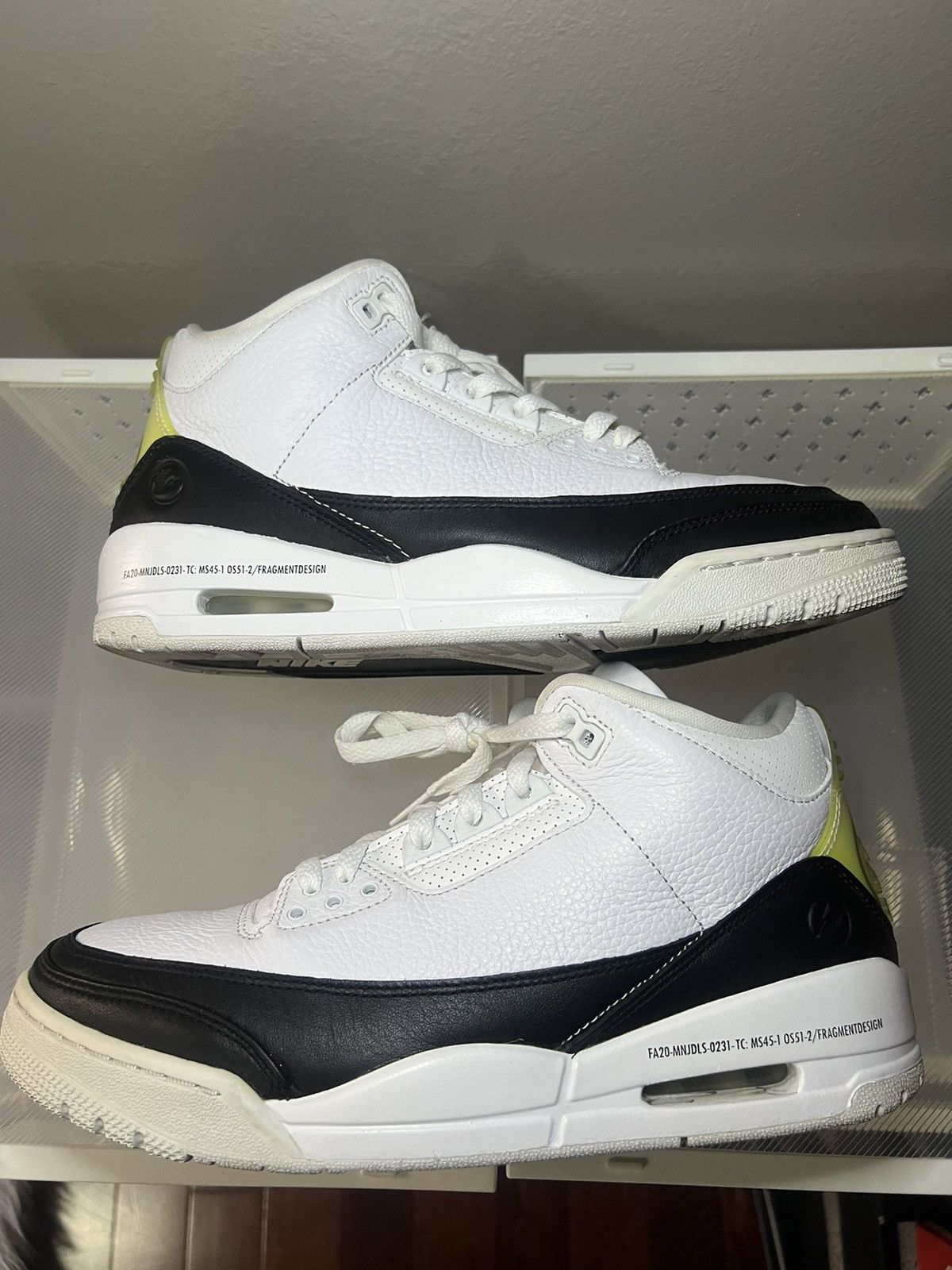 Jordan Brand Jordan 3 Retro Fragment x SP Used Nike Air MJ Men Size 9 Size US 9 / EU 42 - 4 Thumbnail