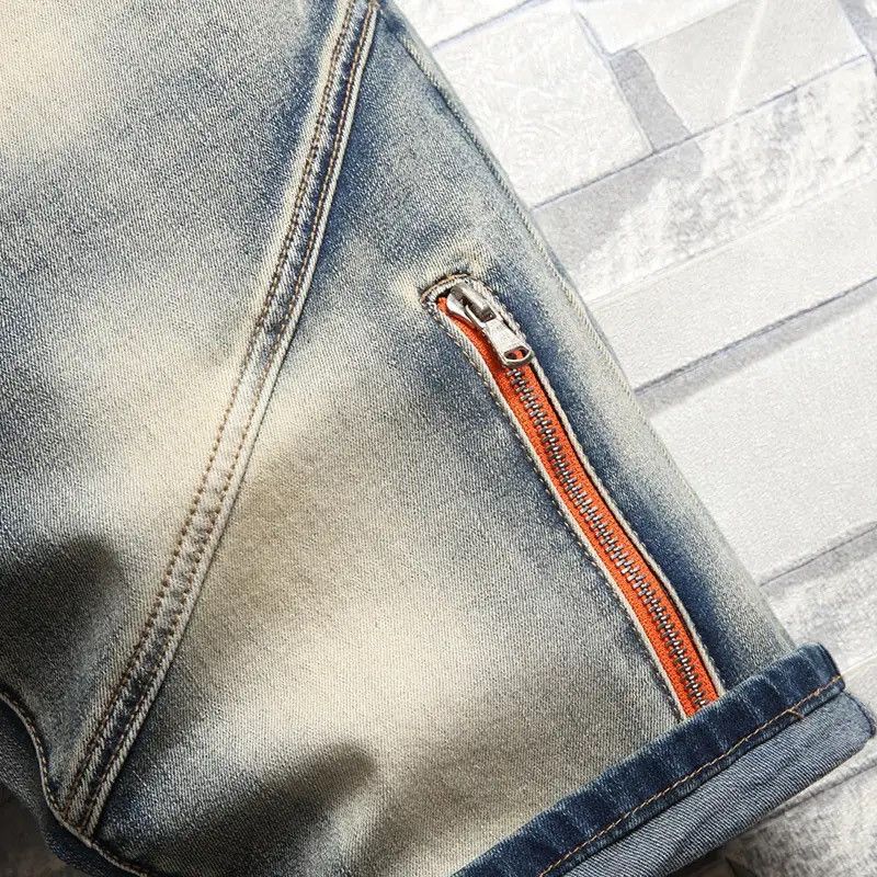 Japanese Brand × Vintage Stretch Denim Shorts Retro High Street Style Old Slim Fit Size US 32 / EU 48 - 4 Thumbnail