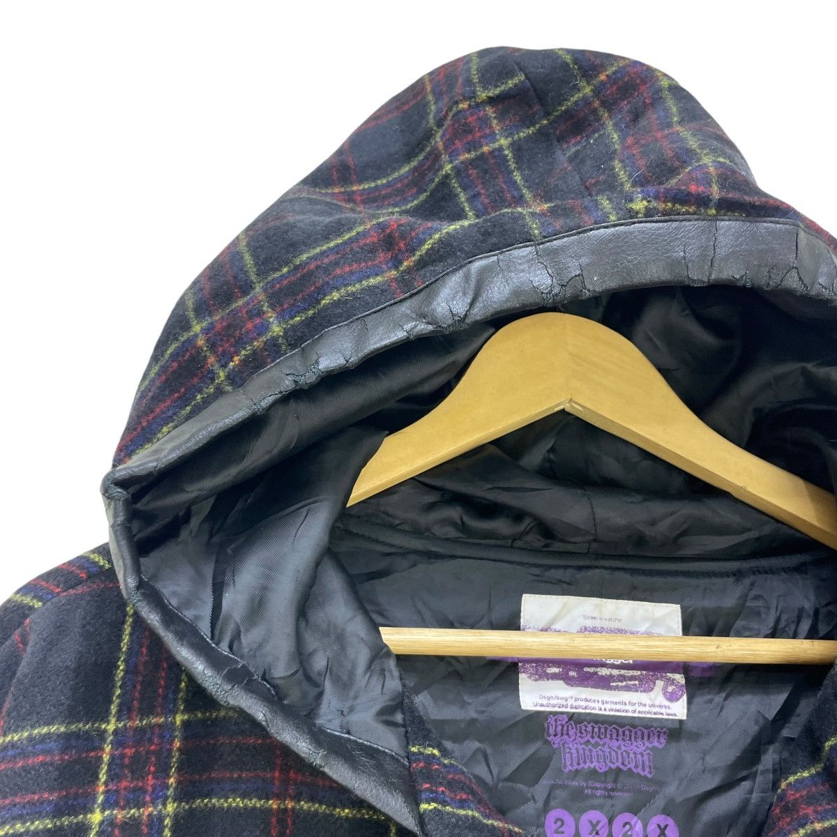 Japanese Brand × Swagger × Tenderloin 💥Vintage Japanese Brand Swagger Double Elbow Checked Hoodie Size US M / EU 48-50 / 2 - 4 Thumbnail