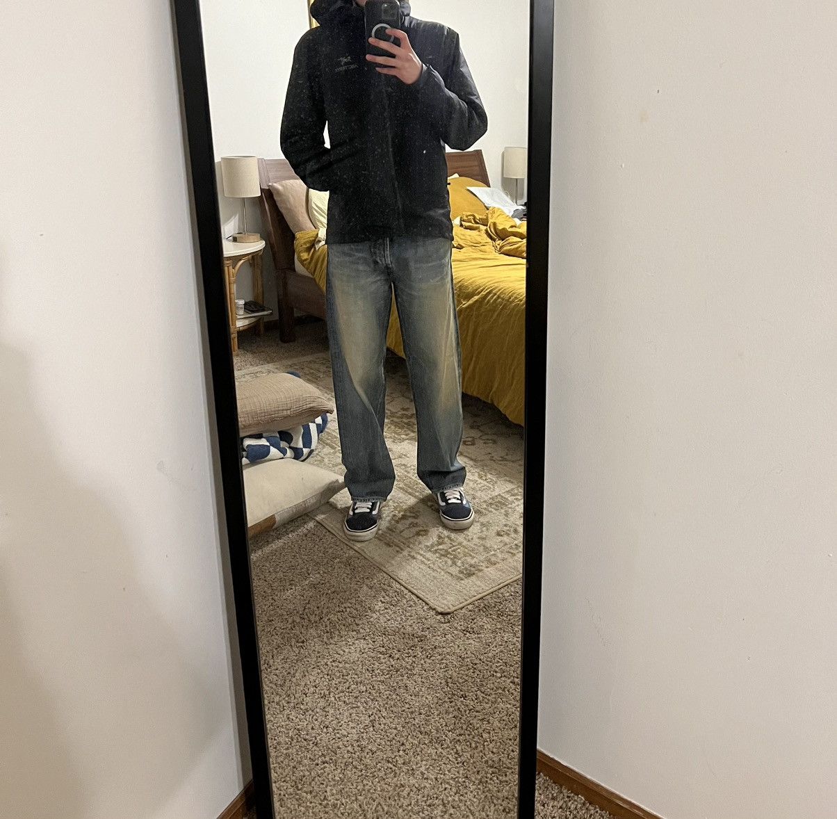 Supreme Distressed Loose Fit Selvedge Jean Size 30
