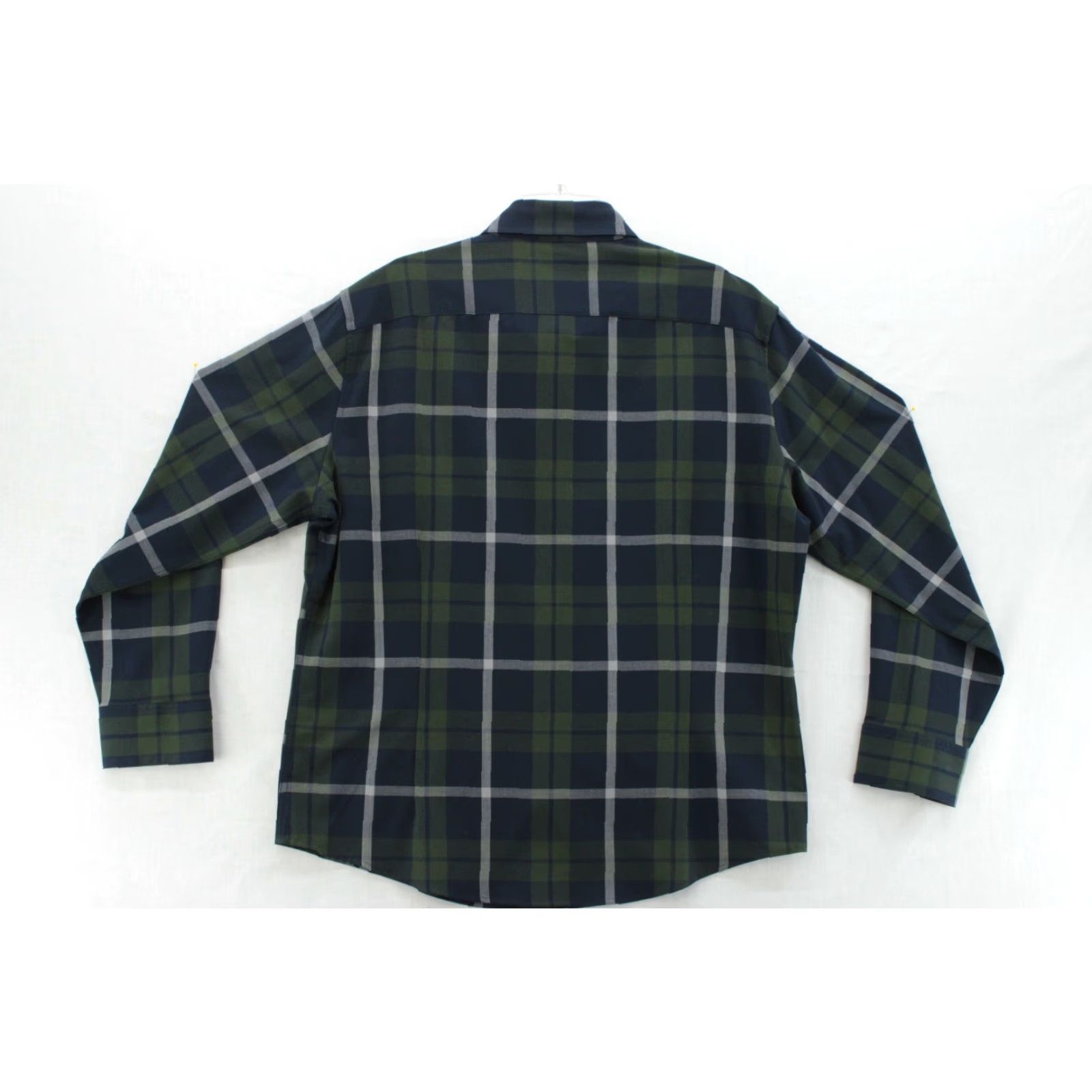 Mizzen+Main Mizzen+Main City Flannel Trim Shirt Mens XXL Green Plaid Long Sleeve Button-Up Shirt Size US XXL / EU 58 / 5 - 3 Thumbnail