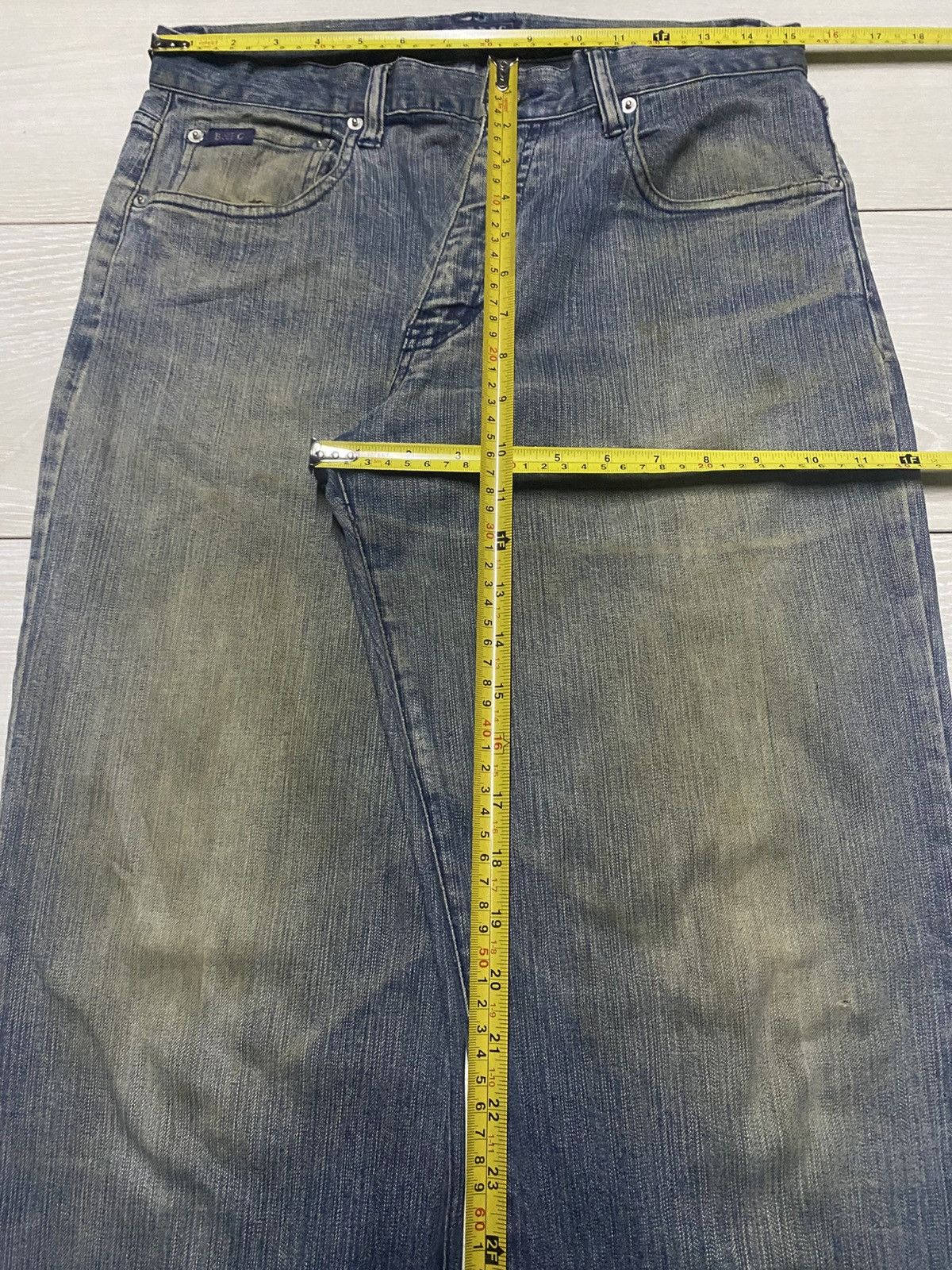 Beverly Hills Polo Club Vintage Beverly Hills Polo Club Mud Wash Loose Jeans Size US 30 / EU 46 - 9 Thumbnail