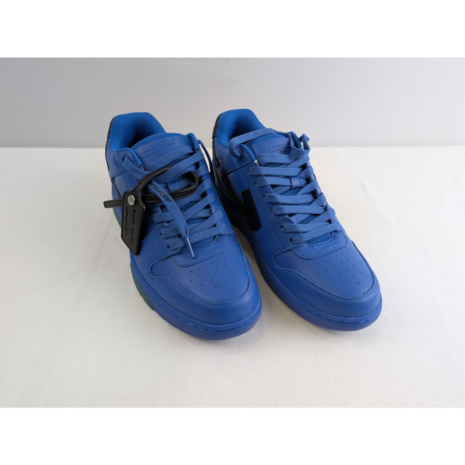 Off-White o1rshd1 Out of Office Calf Leather sneakers in Blue/Black Size US 12 / EU 45 - 6 Thumbnail
