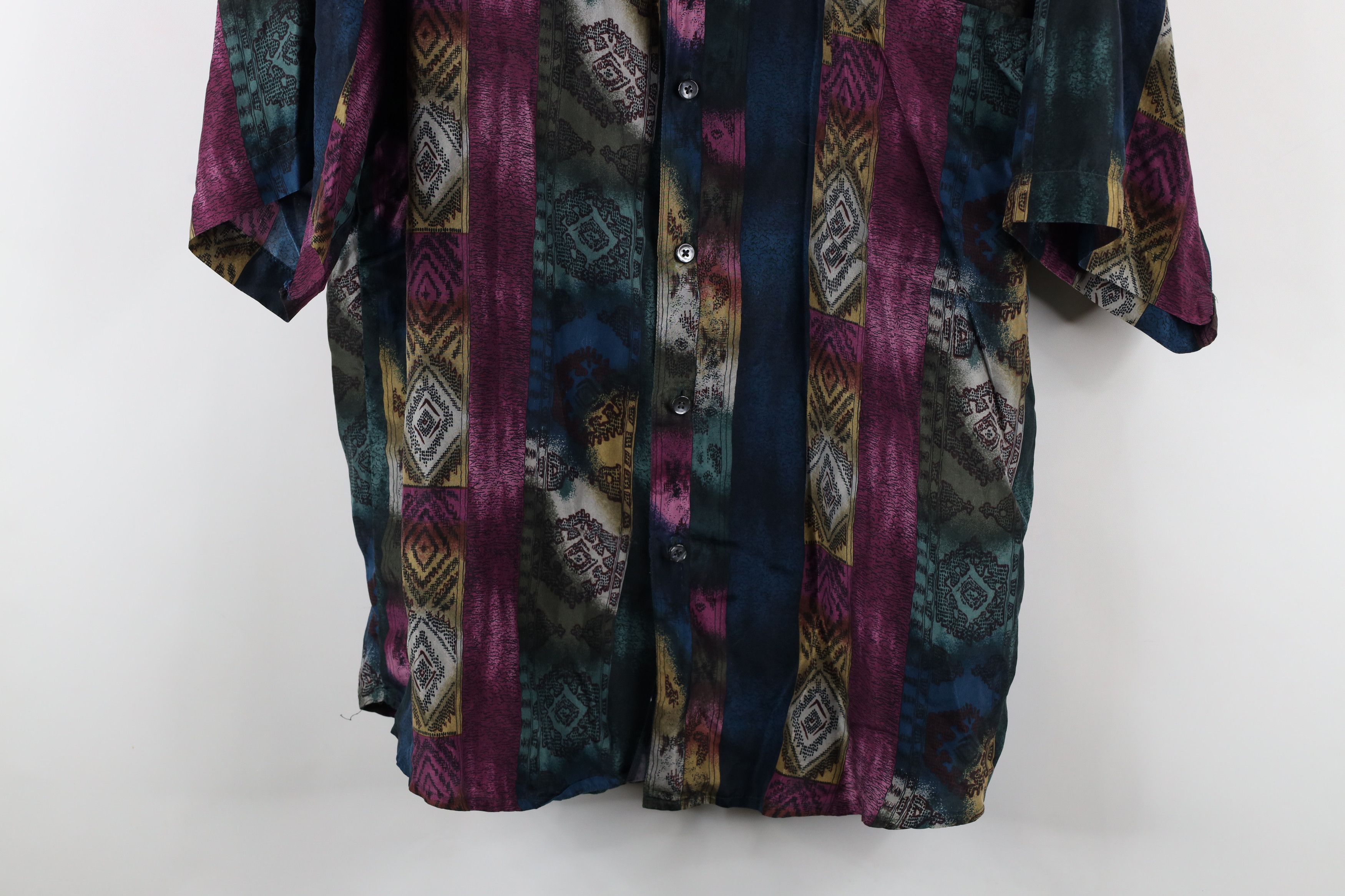 Vintage Vintage 90s Streetwear Southwestern Baggy Fit Button Shirt Size US XL / EU 56 / 4 - 3 Thumbnail