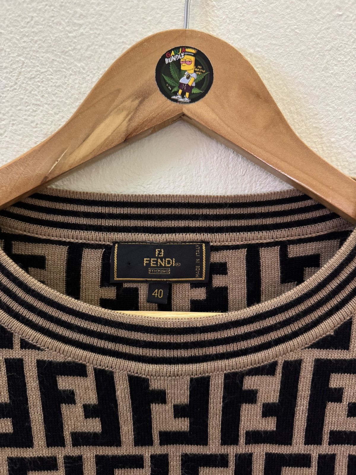 Fendi Fendi Zucca pattern knit sweater FF logo Monogram Size M / US 6-8 / IT 42-44 - 5 Thumbnail
