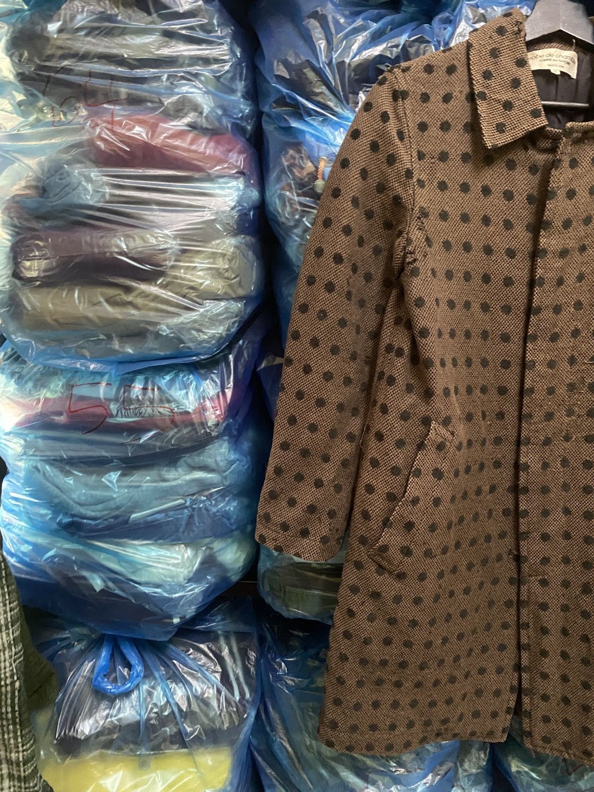 Comme des Garcons Robe de Chambre COMME des GARÇONS Polka Dot Long Coat Size S / US 4 / IT 40 - 6 Thumbnail