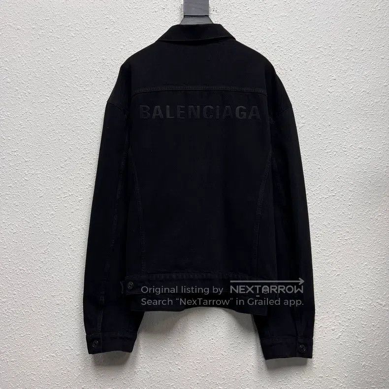 Balenciaga Balenciaga Embroidered LOGO Denim Jacket Size US L / EU 52-54 / 3 - 2 Thumbnail