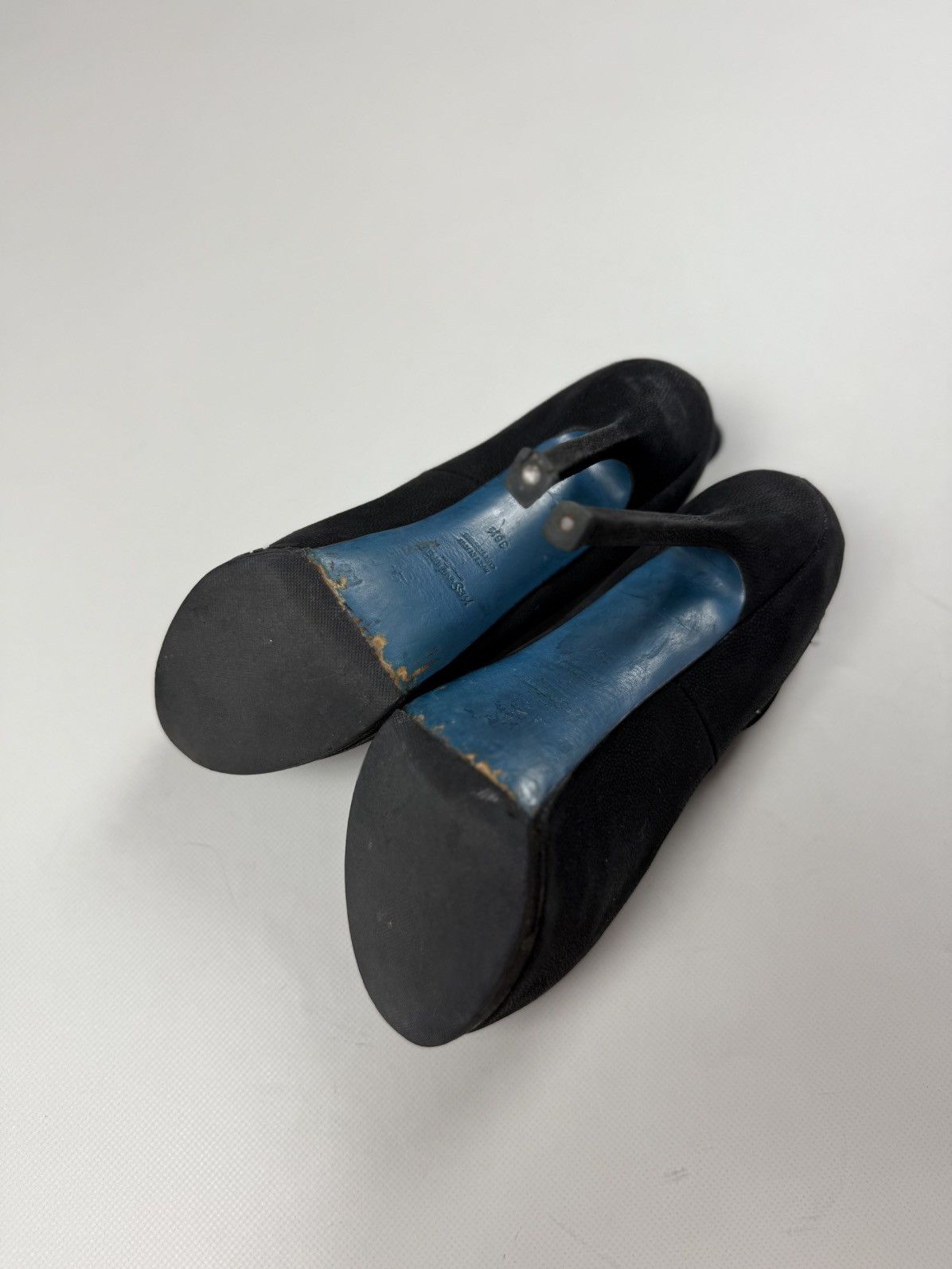 Vintage × Yves Saint Laurent YSL Yves Saint Laurent Vintage Ladies Leather Platform Heels Size US 6.5 / IT 36.5 - 20 Thumbnail