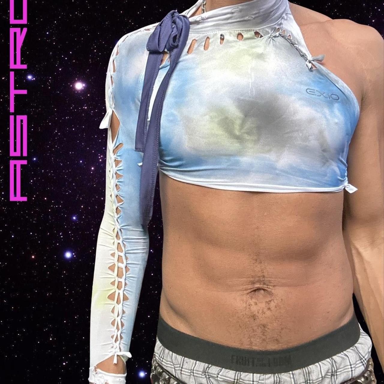 Other ASTROBOI* Tri Colored Asymmetric Bow Dancer Top - Medium Size US M / EU 48-50 / 2 - 2 Thumbnail