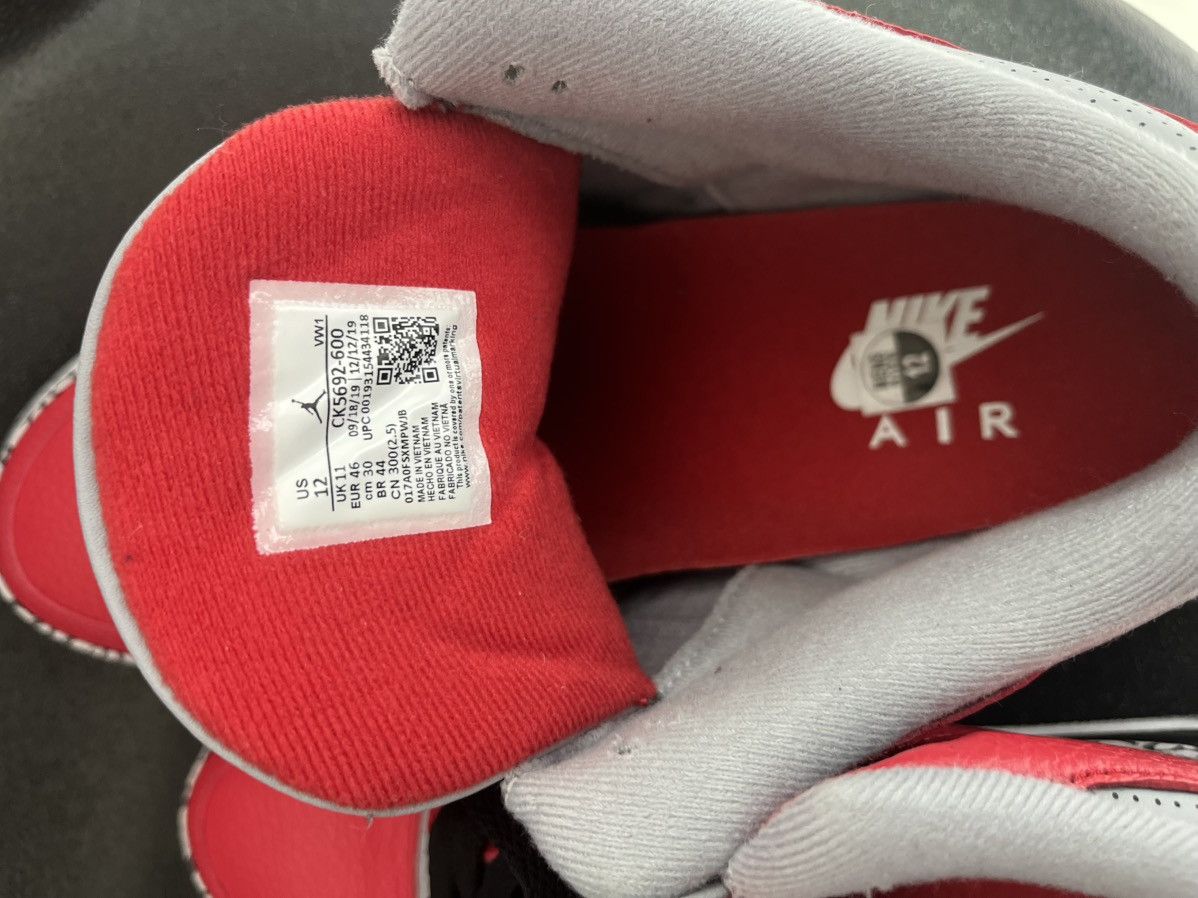 Jordan Brand Fire red cement grey rouge feu Size US 12 / EU 45 - 5 Thumbnail