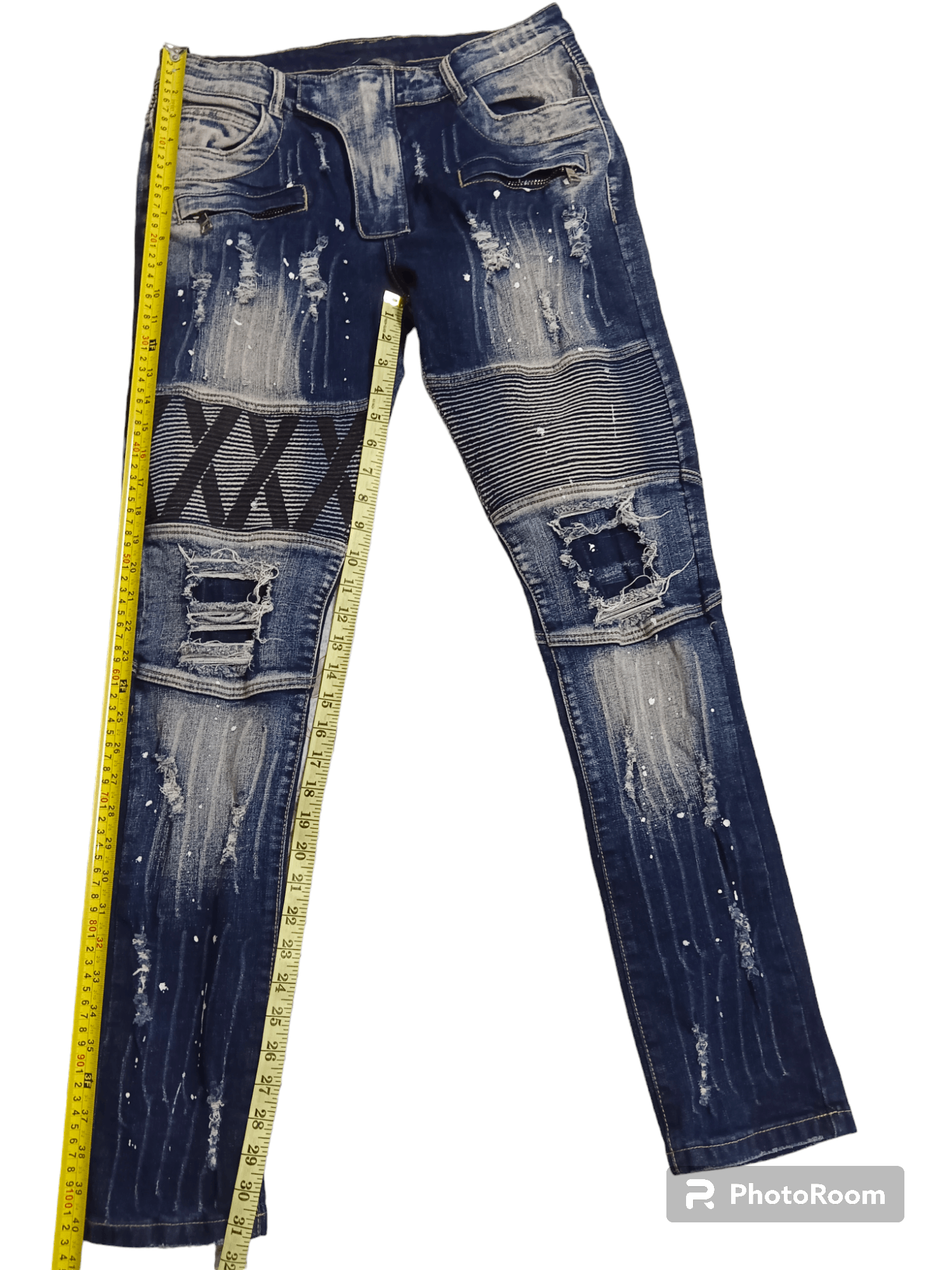 Other Rare💥💥Custom Balmain Elastane Biker Denim Size US 32 / EU 48 - 16 Thumbnail