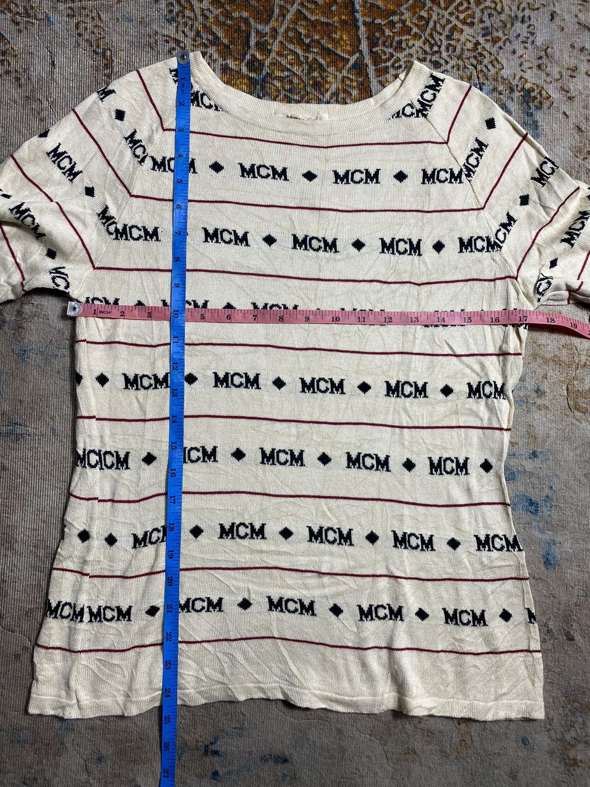 Designer × MCM × Vintage Rare!! Vintage MCM Knitwear Monogram Size US L / EU 52-54 / 3 - 8 Thumbnail