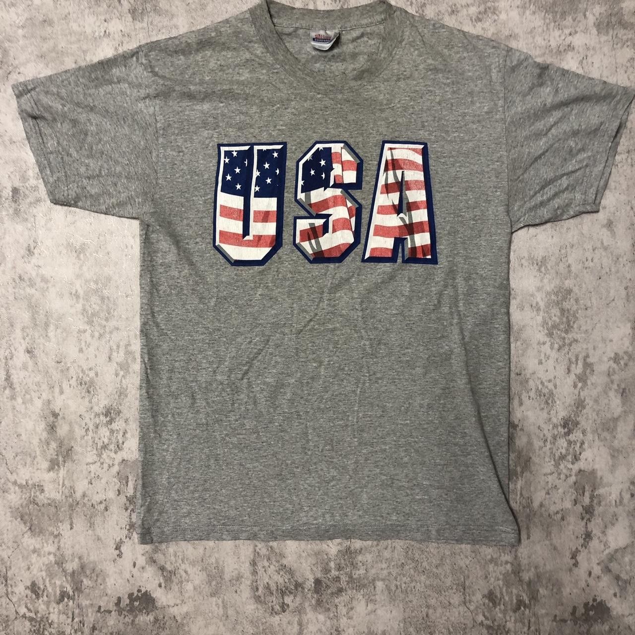 Other Grey vintage USA flag print t-shirt #flag Size US M / EU 48-50 / 2 - 1 Thumbnail