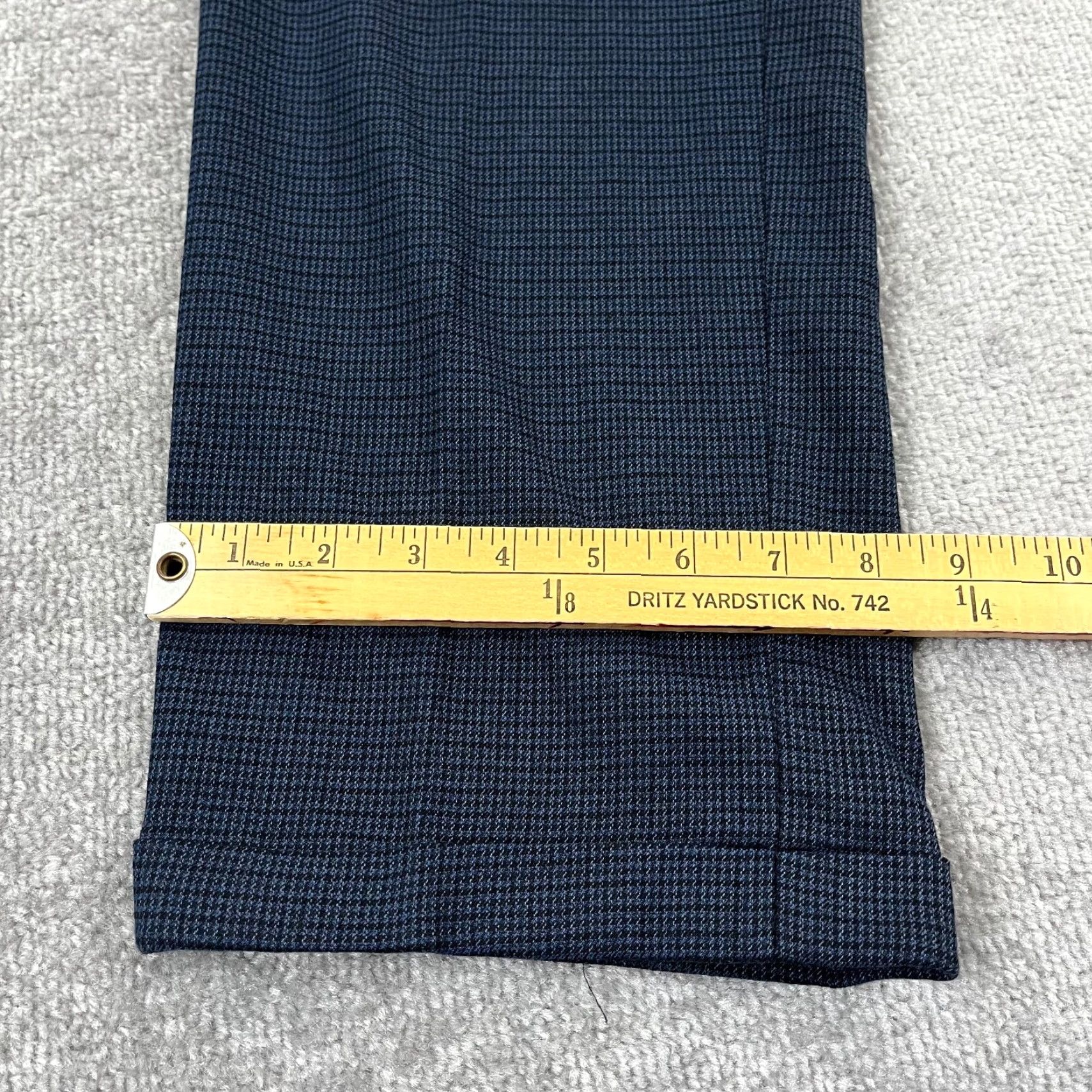 Ralph Lauren LAUREN RALPH LAUREN Pants Mens 36x32 Straight Blue Black Houndstooth Trousers Size US 36 / EU 52 - 6 Thumbnail