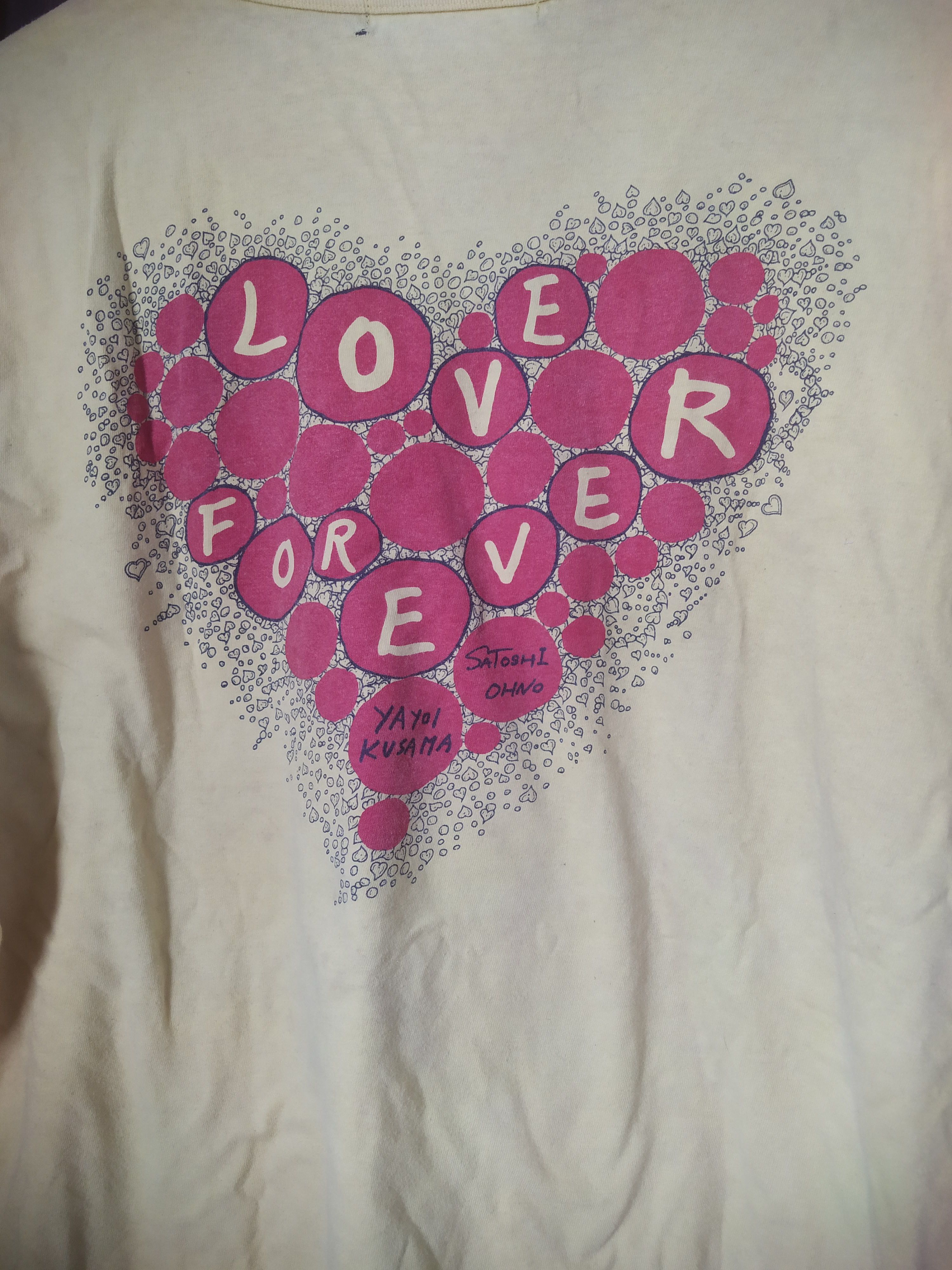 Japanese Brand VINTAGE 24HOUR TELEVISION x YAYOI KUSAMA "Love Forever" Size US L / EU 52-54 / 3 - 4 Thumbnail
