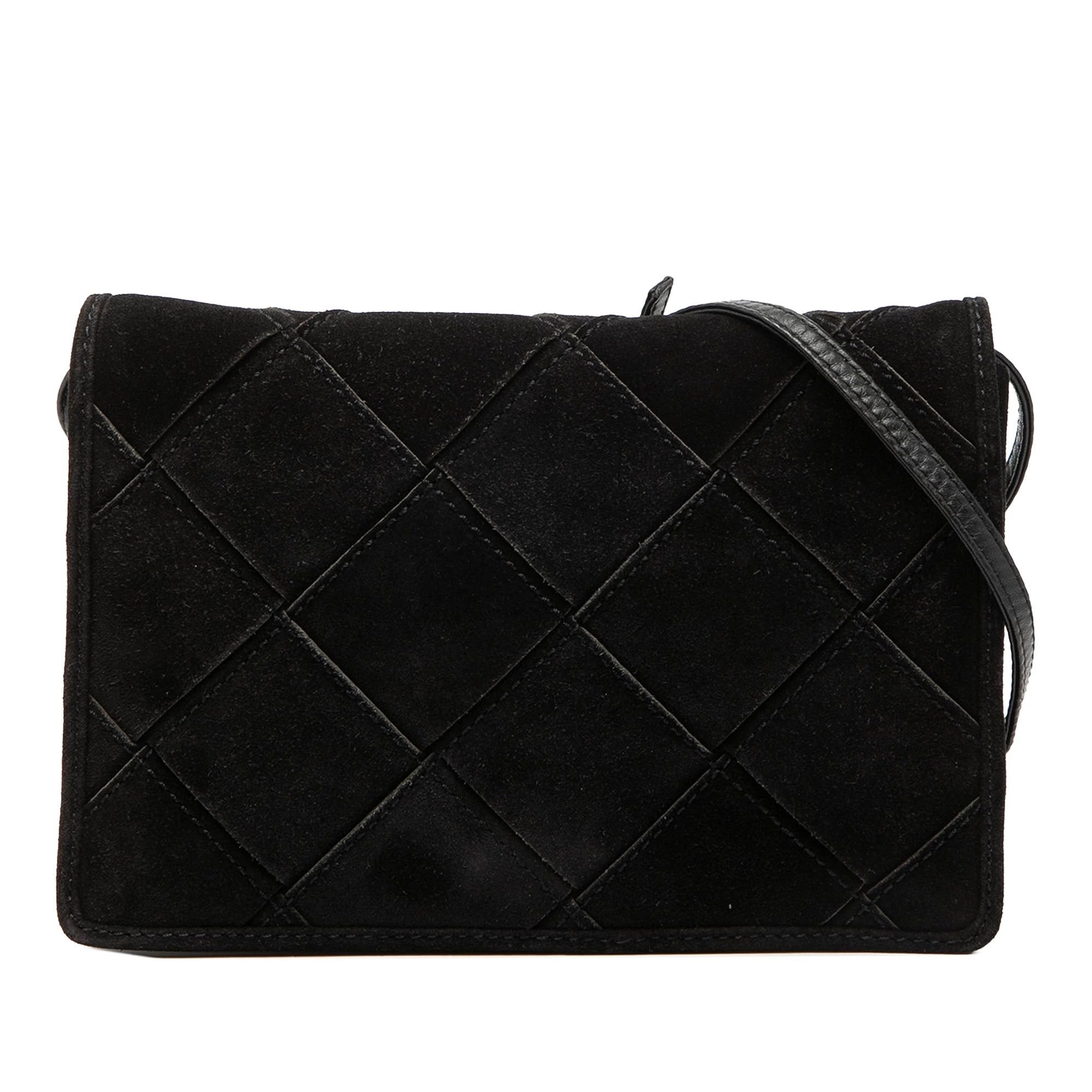 Bottega Veneta Suede Intrecciato Crossbody Size ONE SIZE - 1 Thumbnail
