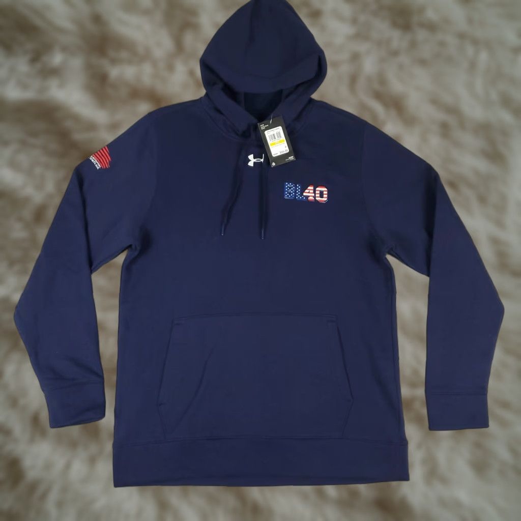 Under Armour Under Armour Sweater Mens Medium Blue Pullover Hoodie Sweatshirt Size US M / EU 48-50 / 2 - 1 Thumbnail