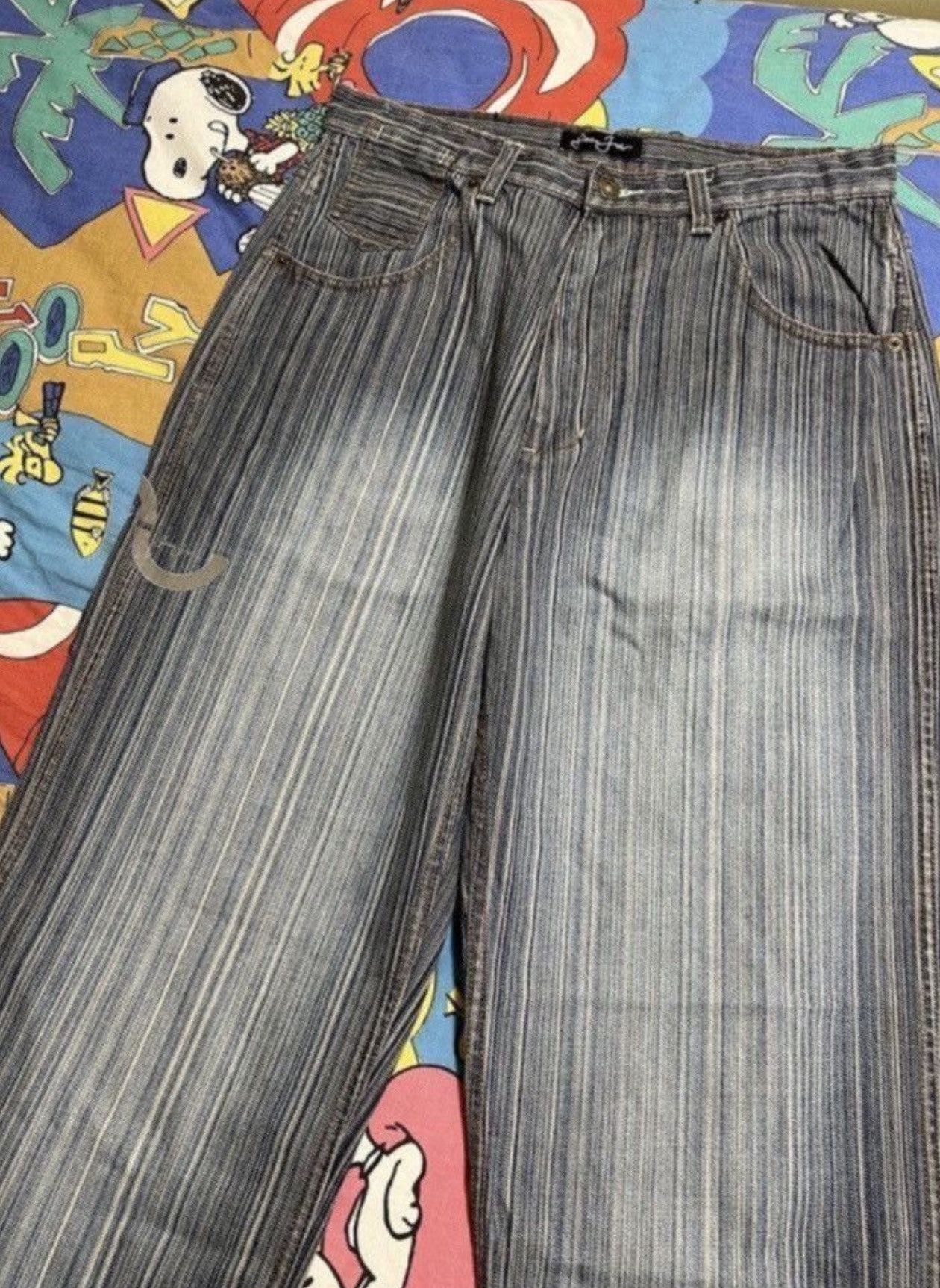 Sean John ***FINAL DROP***RARE 00s SEAN JOHN HICKORY STRIPE DENIM 32 Size US 32 / EU 48 - 8 Thumbnail
