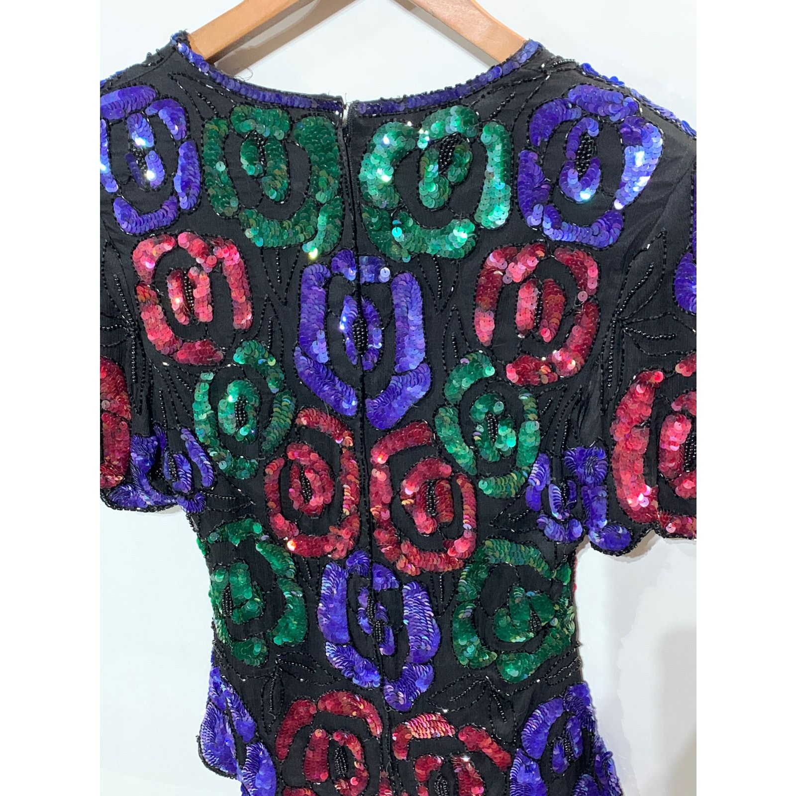 Vintage Stenay Vintage Women's Short Sleeve Beaded Formal Top Size S Size S / US 4 / IT 40 - 2 Thumbnail