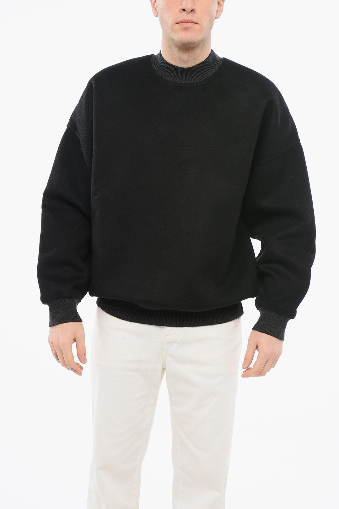 Fear of God og1mm0825 Crew Neck Loden Sweatshirt In Black Size US S / EU 44-46 / 1 - 1 Thumbnail