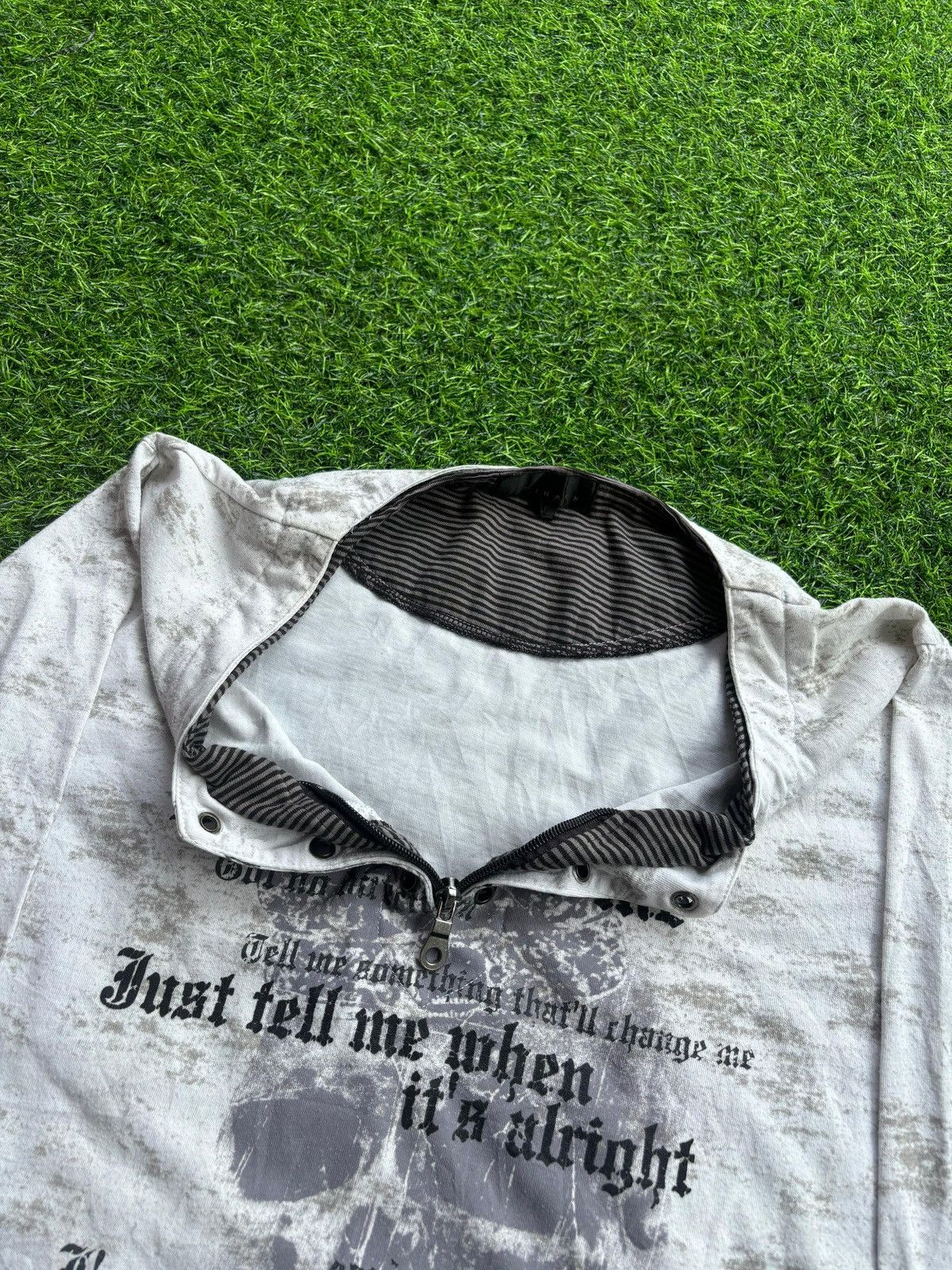 If Six Was Nine Y2k Spinash Skull Ifsixwasnine Punk Style Longlseeve Size US XL / EU 56 / 4 - 5 Thumbnail