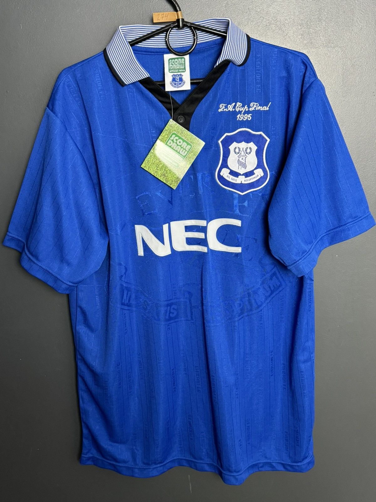 Other New Everton 1995 Cup Football Jersey Size US L / EU 52-54 / 3 - 1 Thumbnail