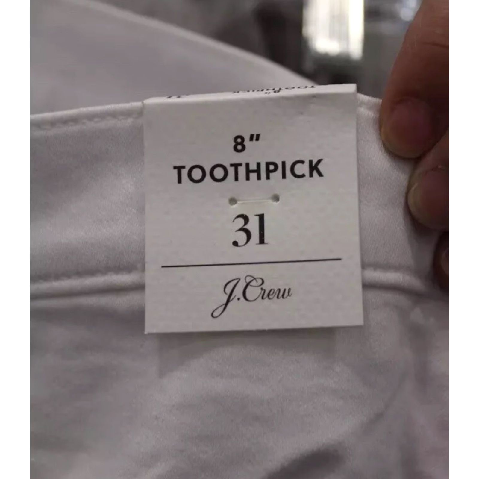 J.Crew J.Crew Women's Jeans 8” White Denim Toothpick Skinny Trouser Size 31 NEW NWT Size 24" / US 00 / IT 34 - 3 Thumbnail