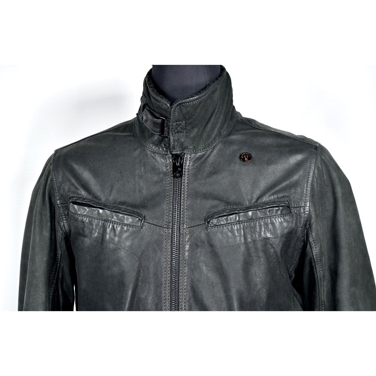 G-Star G-Star LT. Flight Leather Jacket Mens L - Leather Jacket - Size L - 100% Leather - Vintage: No - Gray Not Specified? Size US L / EU 52-54 / 3 - 6 Thumbnail