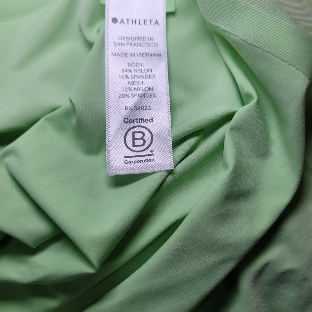 Athleta Athleta Speedwork Tank Sonic Mint Green Athleisure Top S Size S / US 4 / IT 40 - 5 Thumbnail