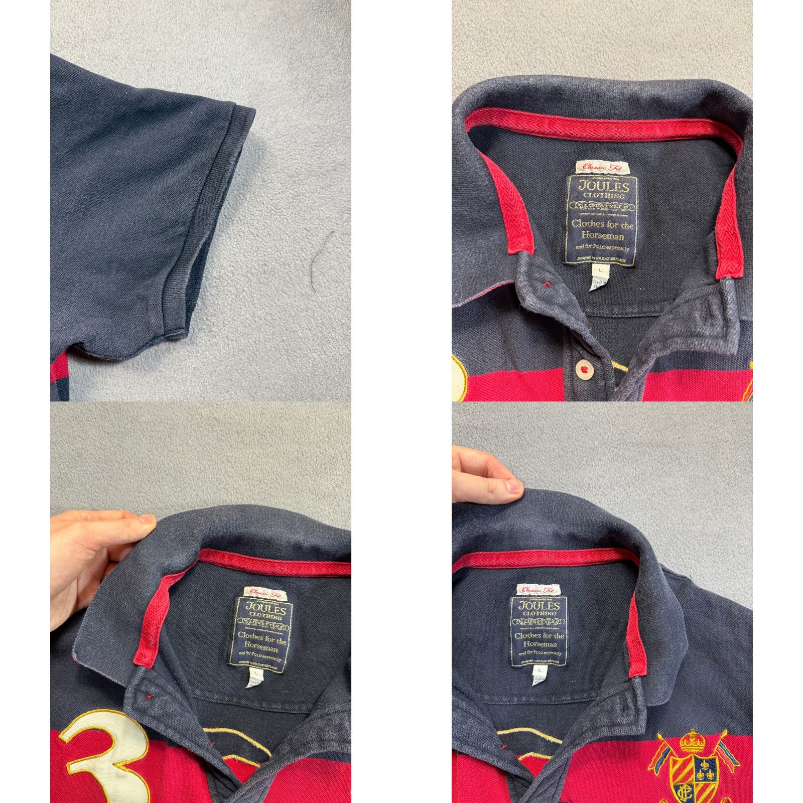Vintage Joules Latino Polo Club #3 Horseman Mens L Polo shirt Size US L / EU 52-54 / 3 - 8 Thumbnail