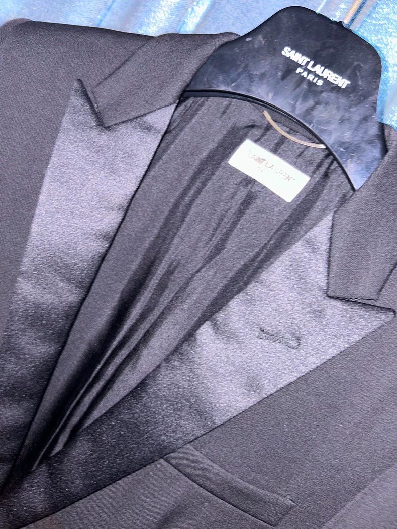 Saint Laurent Paris Saint Laurent Paris Black sword collar, Mafia gun collar, Size 46R - 4 Thumbnail