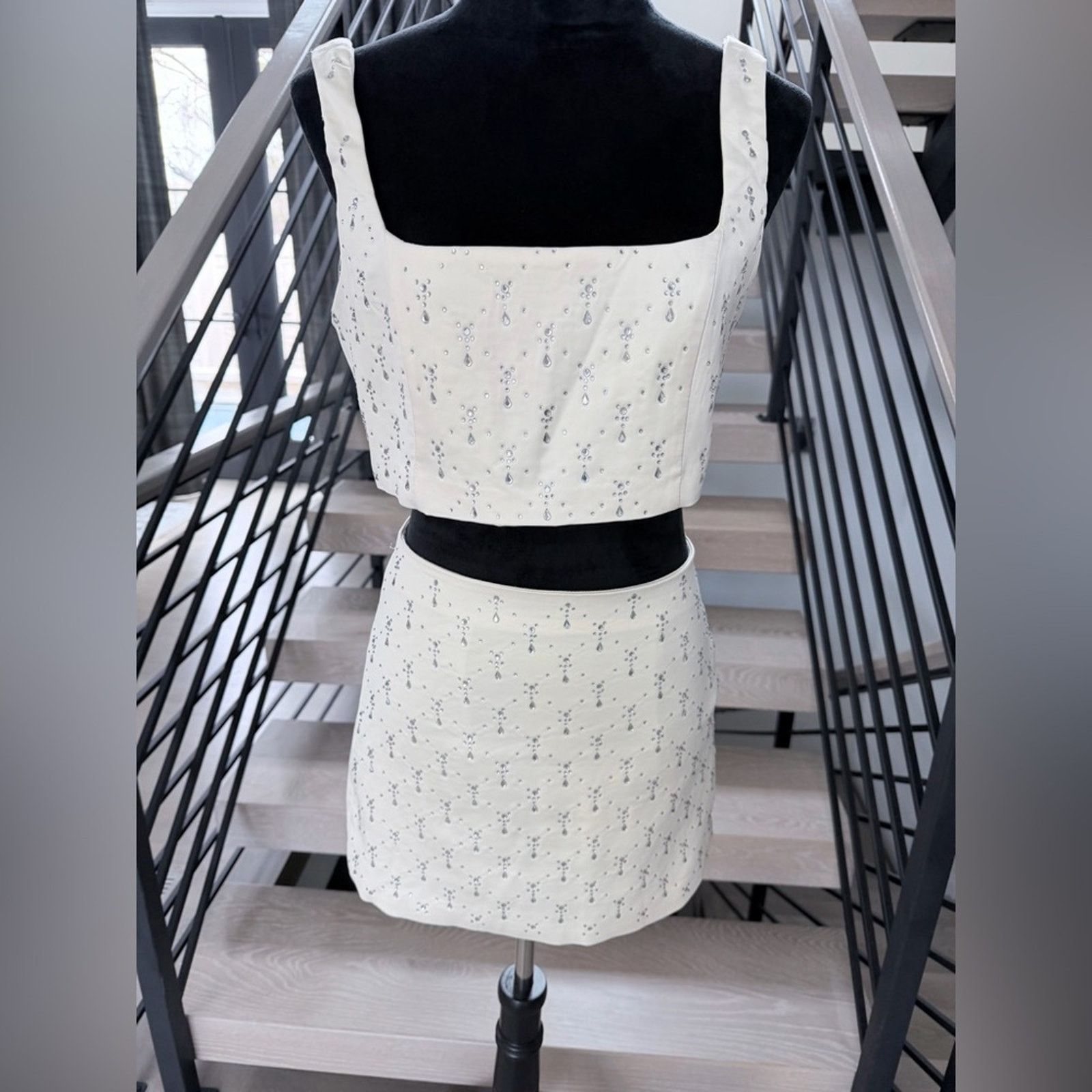Other White Y2K Matching Skirt set .Top size M and skirt size S Size 26" / US 2 / IT 38 - 1 Thumbnail