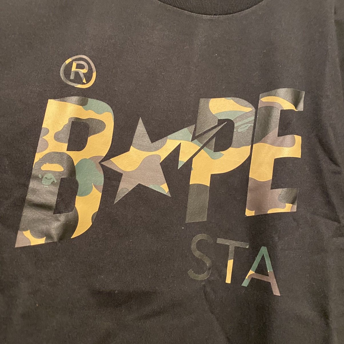 Bape Bape 1st Camo Bapesta Logo Tee Black Size US M / EU 48-50 / 2 - 3 Thumbnail
