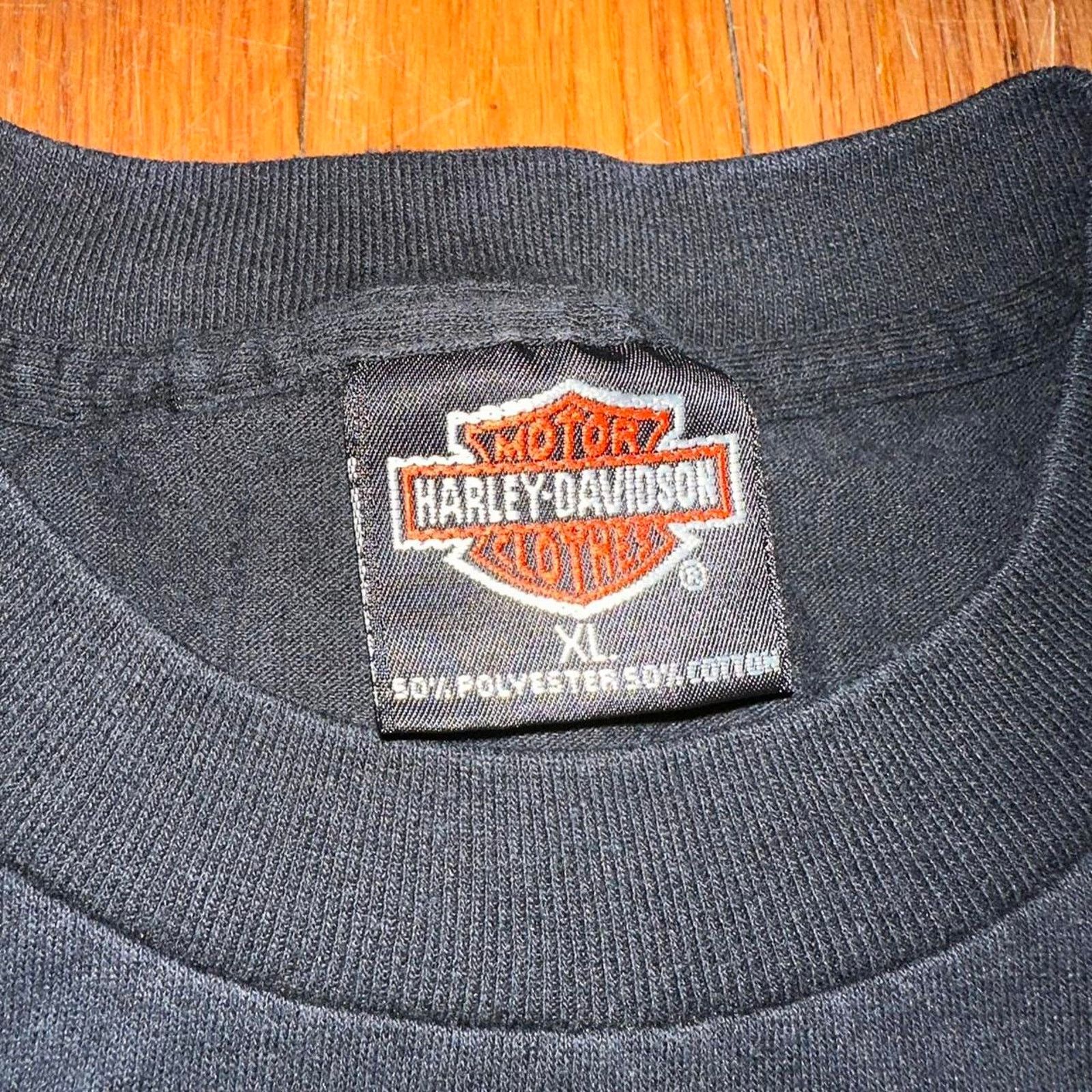 Harley Davidson × Vintage Vintage 1991 Single Stitch Harley Davidson Wolf Nature T XL Size US XL / EU 56 / 4 - 2 Thumbnail