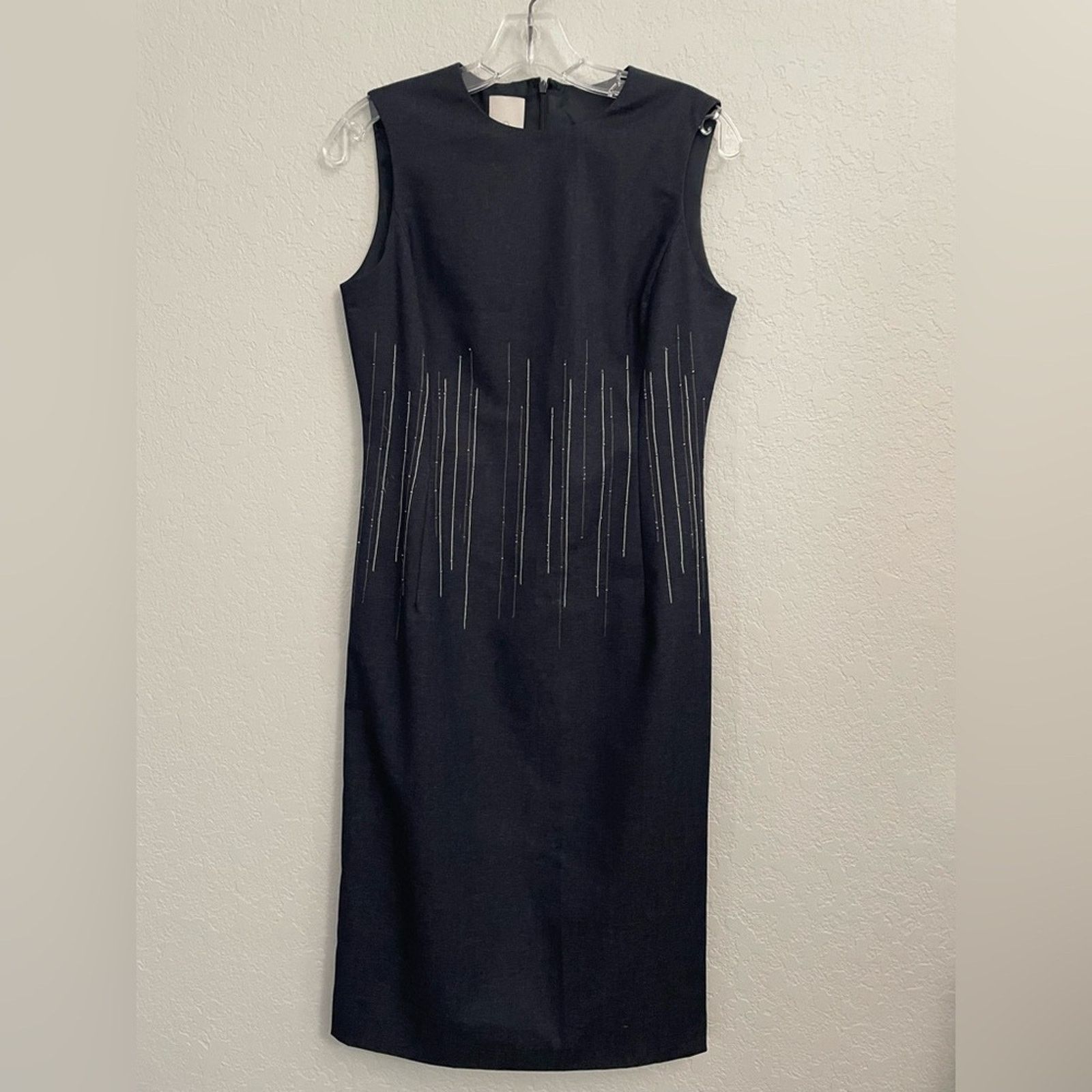 Anne Klein Anne Klein Gray Sleeveless dress embroidered design- size 4 Size S / US 4 / IT 40 - 1 Thumbnail