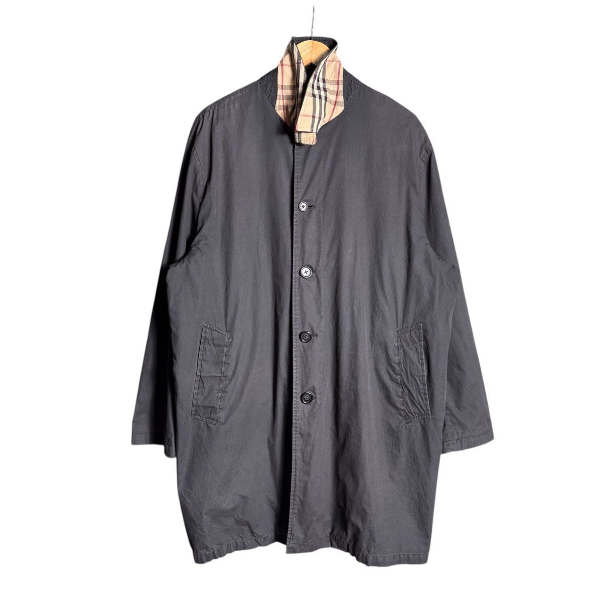 Burberry Burberry Nova Check Black Coat Size US L / EU 52-54 / 3 - 1 Thumbnail