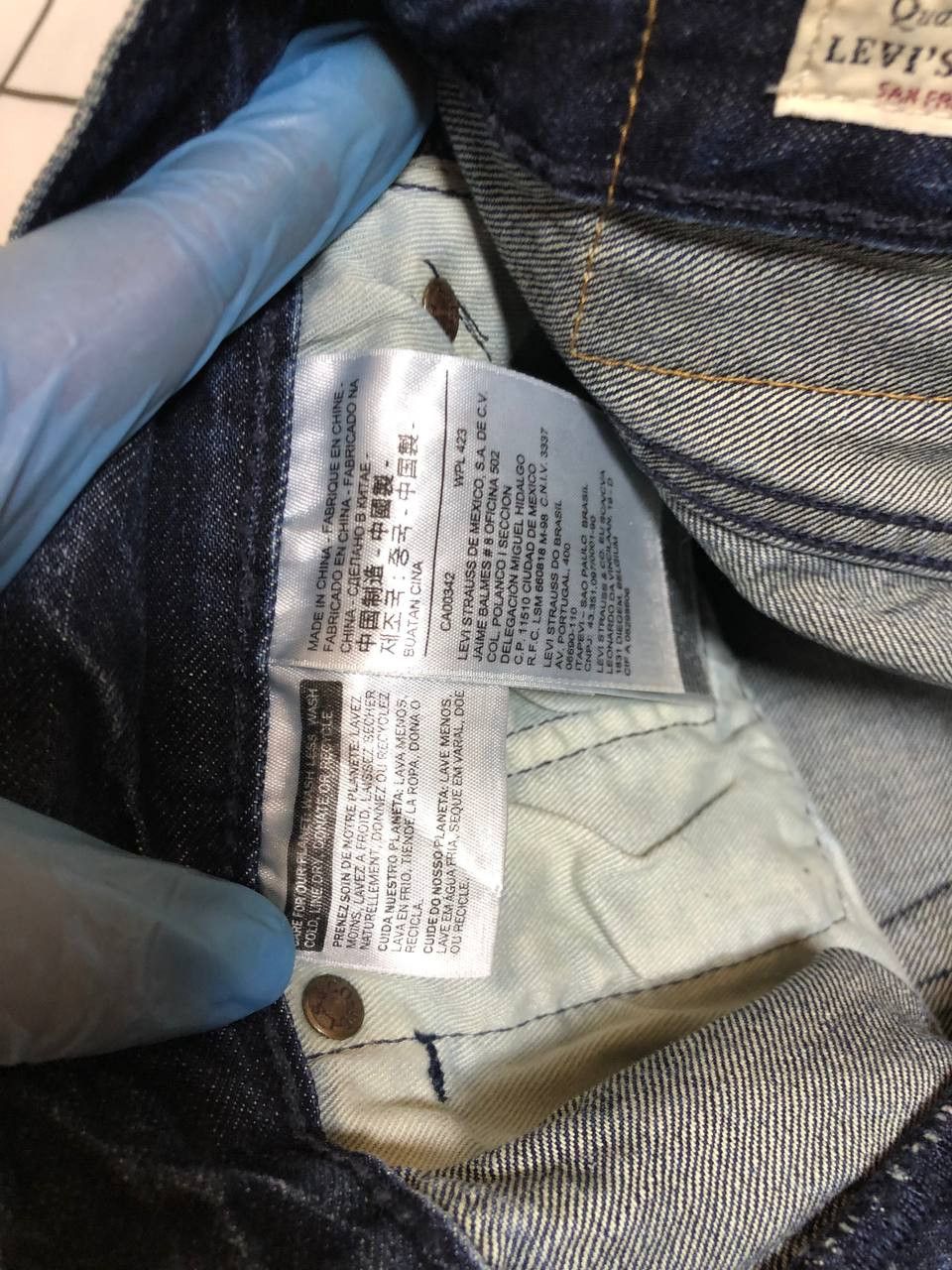 Levi's Levi Strauss 501 Mens Dark Blue Denim Casual Size US 29 - 17 Thumbnail