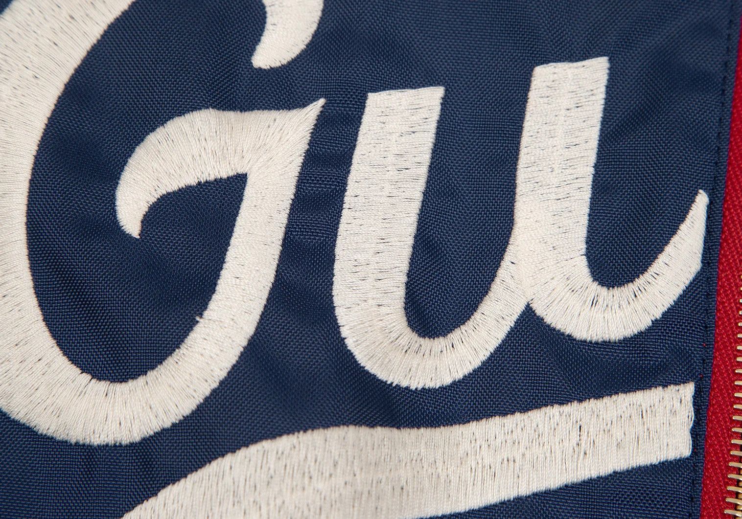 Gucci Logo Embroidered Nylon Jacket in Red and Navy, Size 46 Size US S / EU 44-46 / 1 - 11 Thumbnail
